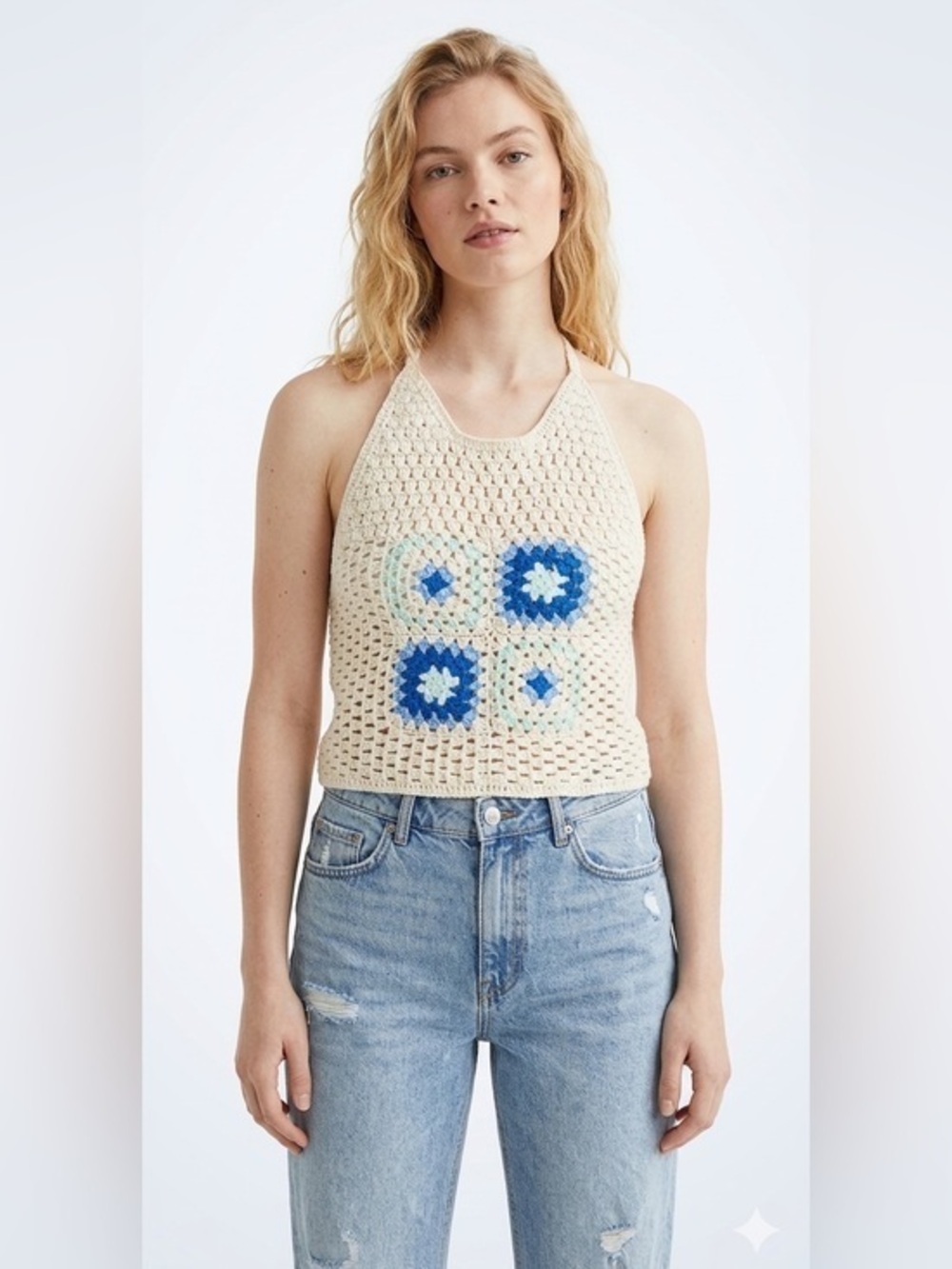 New H&M | Crochet Halter Top